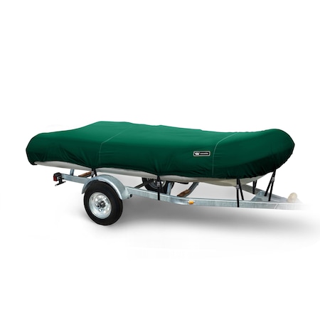 Eevelle Boat Cover INFLATABLE, Outboard Fits 13ft 6in L up to 74in W Green WSINF1374B-HTR